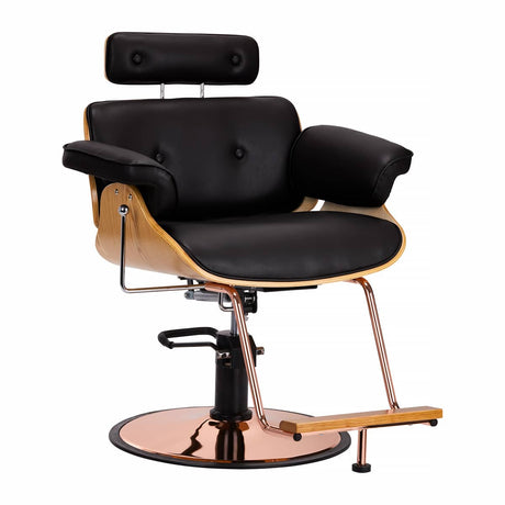 Gabbiano barber chair florence with an adjustable black headrest - BVShop