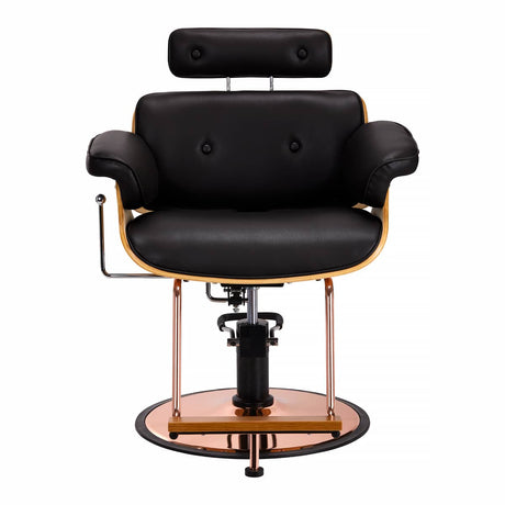 Gabbiano barber chair florence with an adjustable black headrest - BVShop