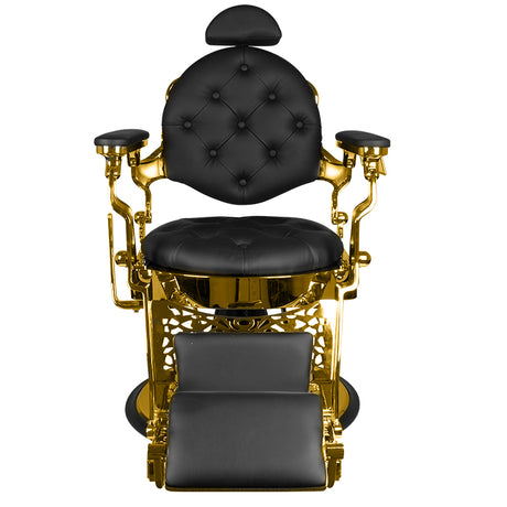 Gabbiano barber chair giulio gold black - BVShop