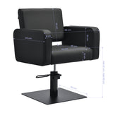 Gabbiano Bilbao hairdressing chair black - BVShop