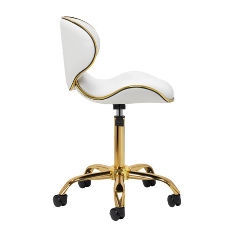 Gabbiano cosmetic stool Q-4599G White - BVShop