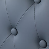 Gabbiano Francesco barber chair in graphite with brushed black frame - BVShop