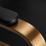 GABBIANO HAIRDRESSING CHAIR AVILA BLACK GOLD - BVShop