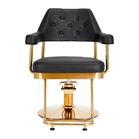 Gabbiano hairdressing chair Granda gold black - BVShop