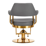 Gabbiano hairdressing chair Granda gold grey - BVShop