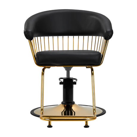 Gabbiano hairdressing chair Lille gold black - BVShop
