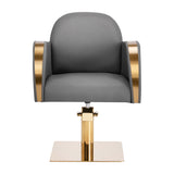 Gabbiano hairdressing chair Malaga gold grey - BVShop