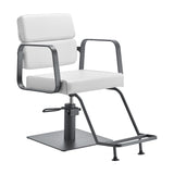 Gabbiano hairdressing chair Porto gray white - BVShop