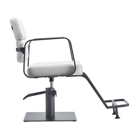 Gabbiano hairdressing chair Porto gray white - BVShop