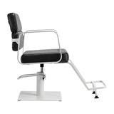 Gabbiano hairdressing chair Porto white black - BVShop