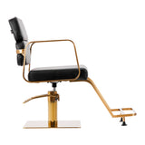 Gabbiano Porto-GM hairdressing chair black - BVShop