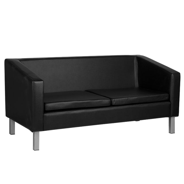 Gabbiano sofa for waiting room bm18003 black - BVShop