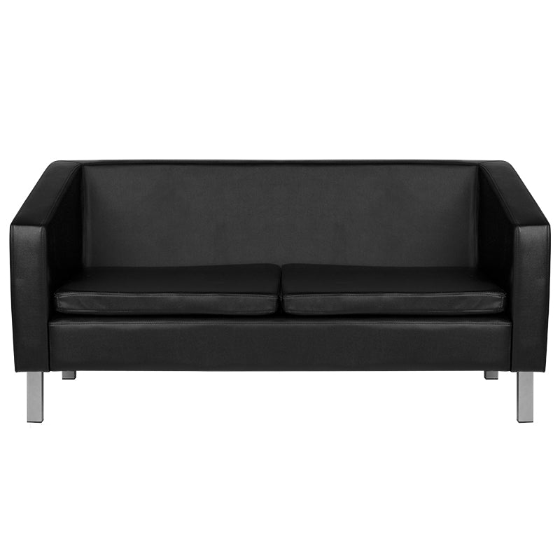 Gabbiano sofa for waiting room bm18003 black - BVShop