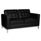 Gabbiano sofa for waiting room bm18019 black - BVShop