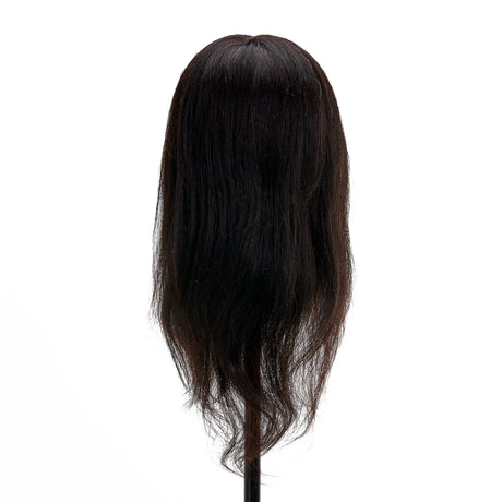 Gabbiano WZ1 hairdressing training head, natural hair, color 1#, length 16" - BVShop