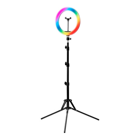 GLOW 10" bsc RGB ring lamp with 10W tripod - BVShop