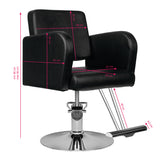 Hair system hairdressing chair hs92 black - BVShop