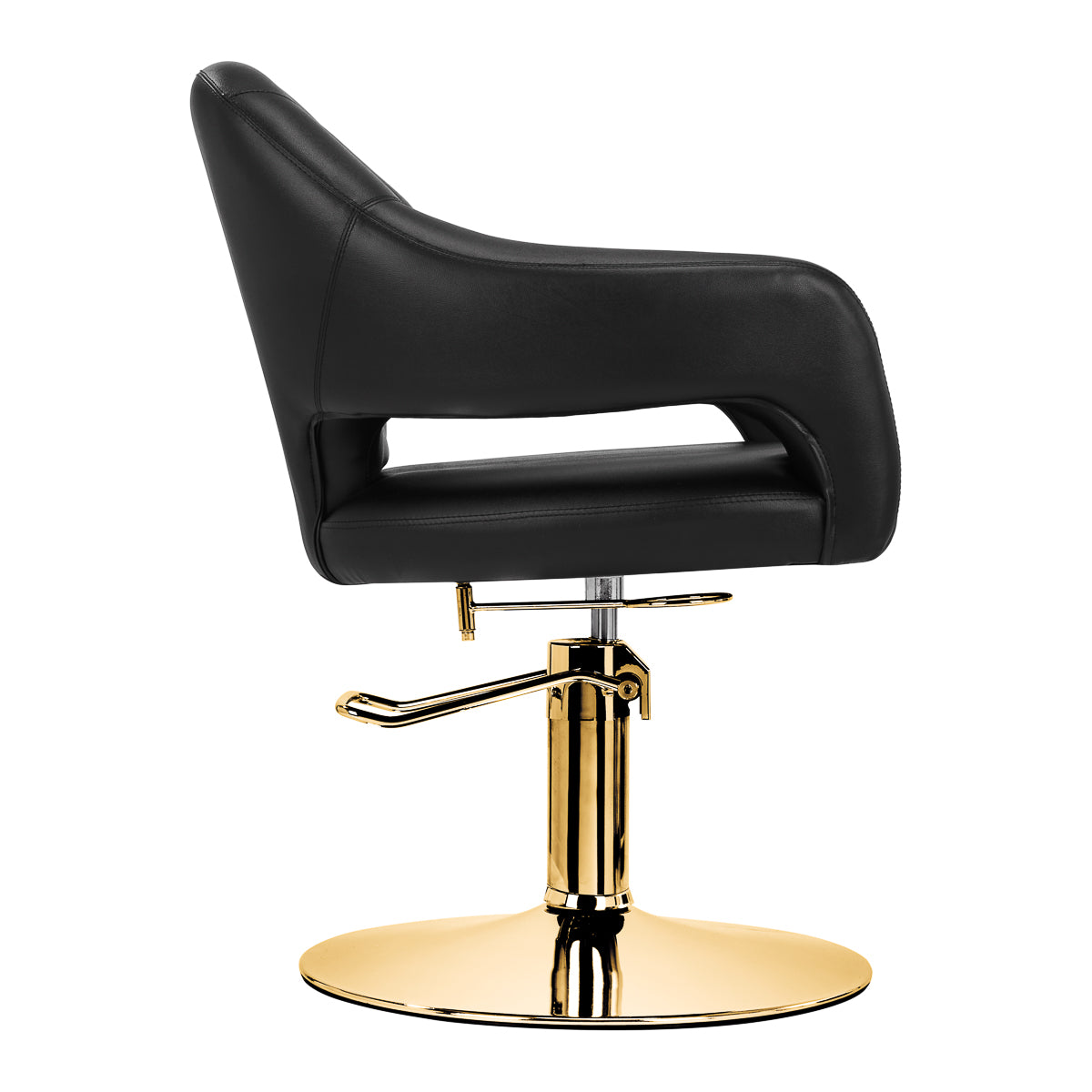 Hairdressing chair Gabbiano Parma Gold Black - BVShop