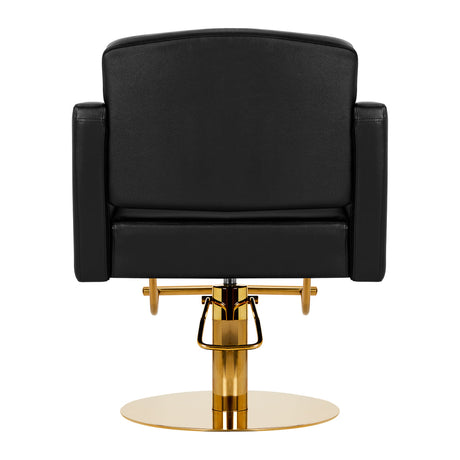 Hairdressing chair Gabbiano Turyn black gold - BVShop