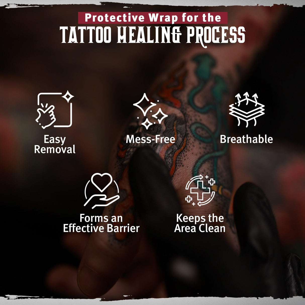 Hustle Butter Tattoo Aftercare Wrap 20cm x 8m - BVShop