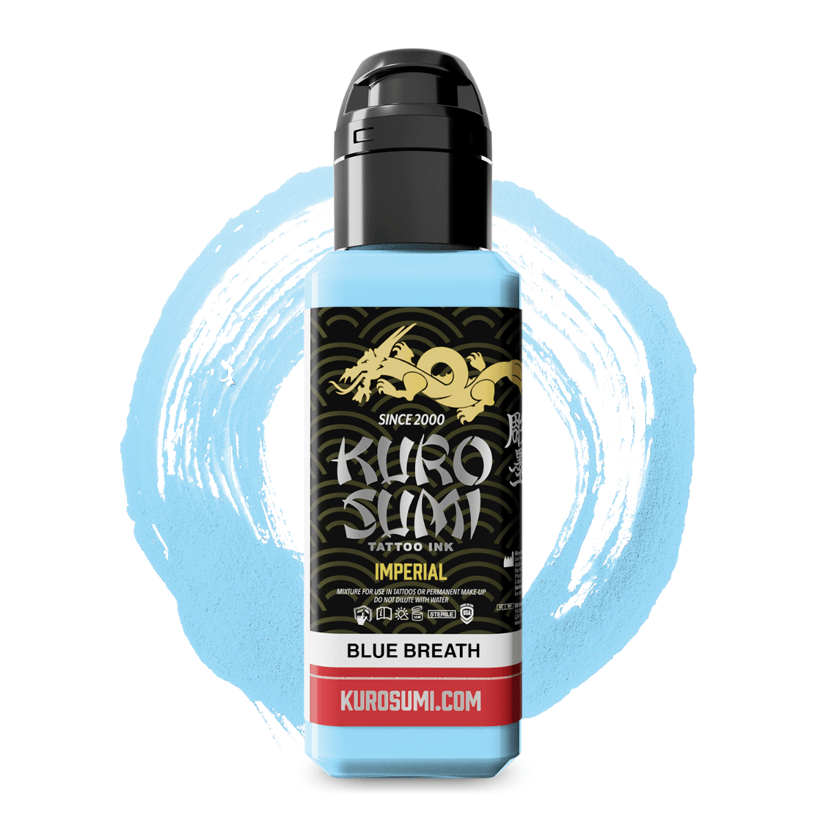 Kuro Sumi Imperial Tattoo Ink Blue Breath