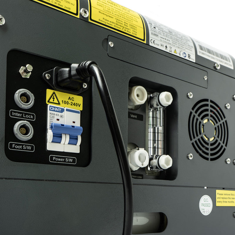 Laser Q-Switch Nd:YAG com Beam Expander para procedimentos profissionais