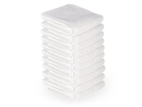 Microfiber towel 73x40cm 10pcs white - BVShop