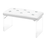 Momo Diamond manicure support stand Velour white - BVShop
