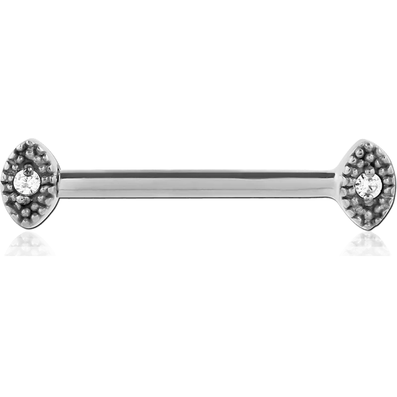 Brinco para Piercing no Mamilo com Zircónia