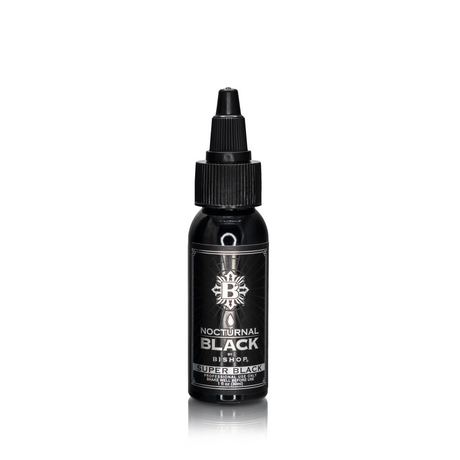 Nocturnal By Bishop Super Black 30ml — frasco sobre fundo branco