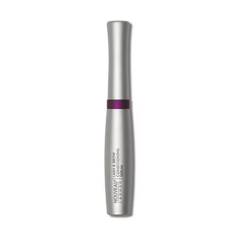 Nouveau Lashes Lash and Brow Conditioning Serum 8ml bottle with applicator brush for enhancing lash and brow health.