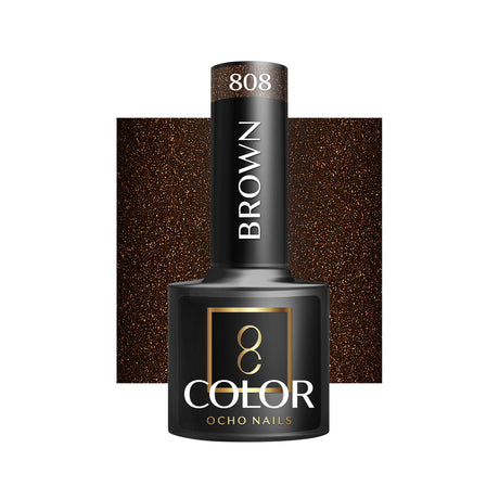OCHO NAILS Hybrid nail polish brown 808 -5 g - BVShop