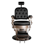 Old Ernesto Black Barber Chair Gabbiano - BVShop