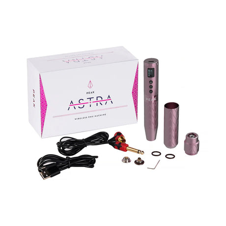 Peak Astra PMU machine kit, pink, full contents