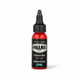 Platinum By Dynamic Tattoo Ink Crimson Red 30ml bottle on a white background with a natural shadow