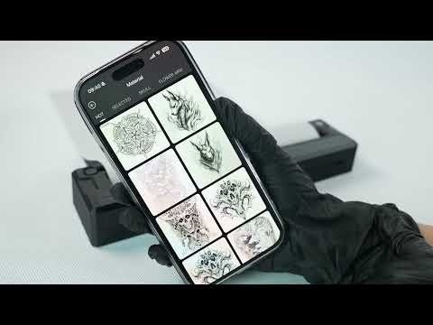 Mast DragonHawk A4 Impressora Térmica Sem Fios para Estêncil de Tatuagem