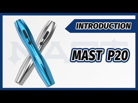 Caneta Sem Fios Azul Mast P20 para Tatuagem e PMU