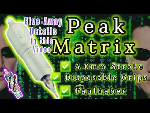 Caneta Rotativa de Tatuagem Peak Matrix Preta