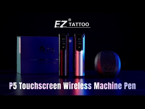 Caneta Máquina Sem Fios EZ Tattoo P5 Ecrã Tátil Prateada
