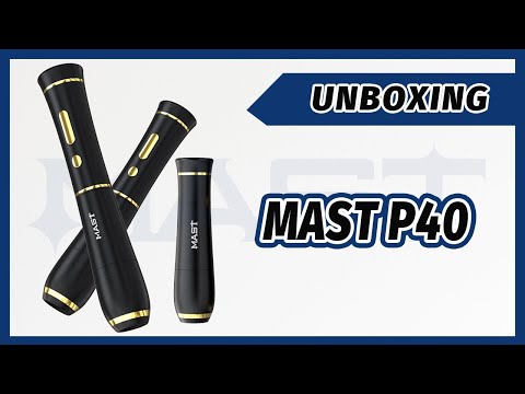 Caneta de Tatuagem Sem Fios Mast P40 e Máquina PMU Prateada