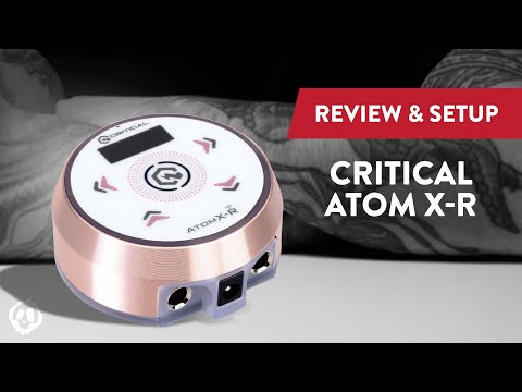 Fonte de Alimentação Crítica para Tatuagem Atom X-R Preto/Preto