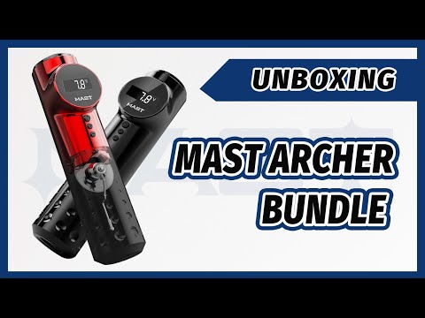 Máquina de Tatuagem Sem Fios Mast Archer 4,2 mm Preta
