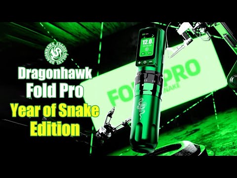 Mast Dragonhawk Dobrável Pro Edição Ano da Serpente Máquina de Tatuagem Sem Fios