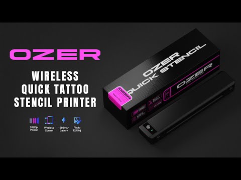 Impressora Rápida de Estêncil para Tatuagem Sem Fios OZER