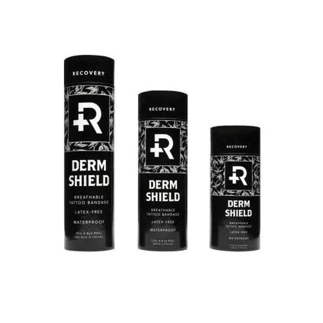 Recovery Derm Shield protective tattoo film roll available in four sizes