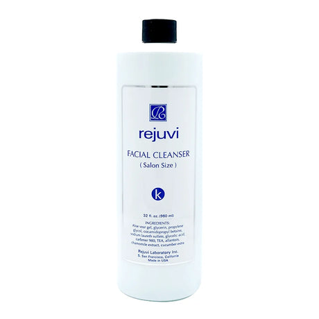 Rejuvi k Gel De Limpeza Facial 960ml – Frasco, rótulo frontal