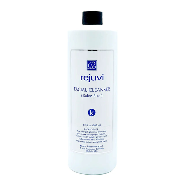 Rejuvi k Gel De Limpeza Facial 960ml – Frasco, rótulo frontal