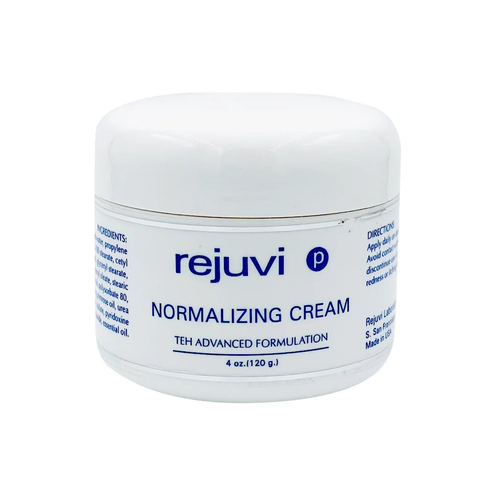 Rejuvi p Normalizing Creme De Rosto 120g – Boião, rótulo frontal