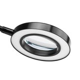 SNAKE RING LED LAMP LAMP ON A DESK BLACK - BVShop