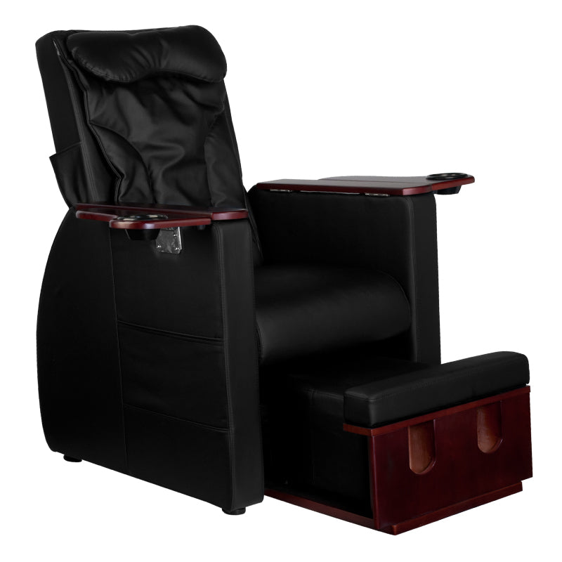 Spa chair for pedicure with back massage azzurro 101 black - BVShop
